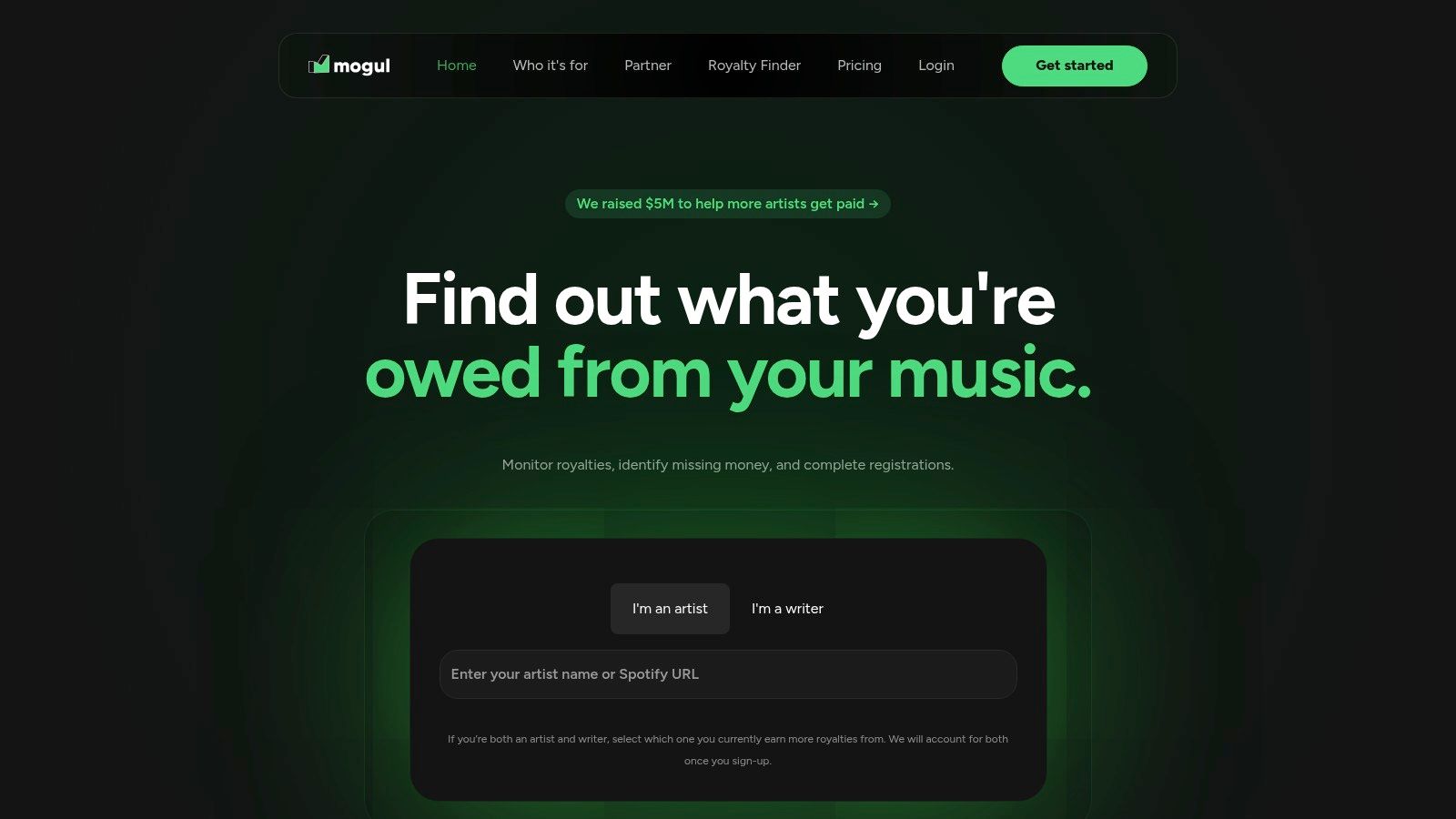 Screenshot from https://usemogul.com