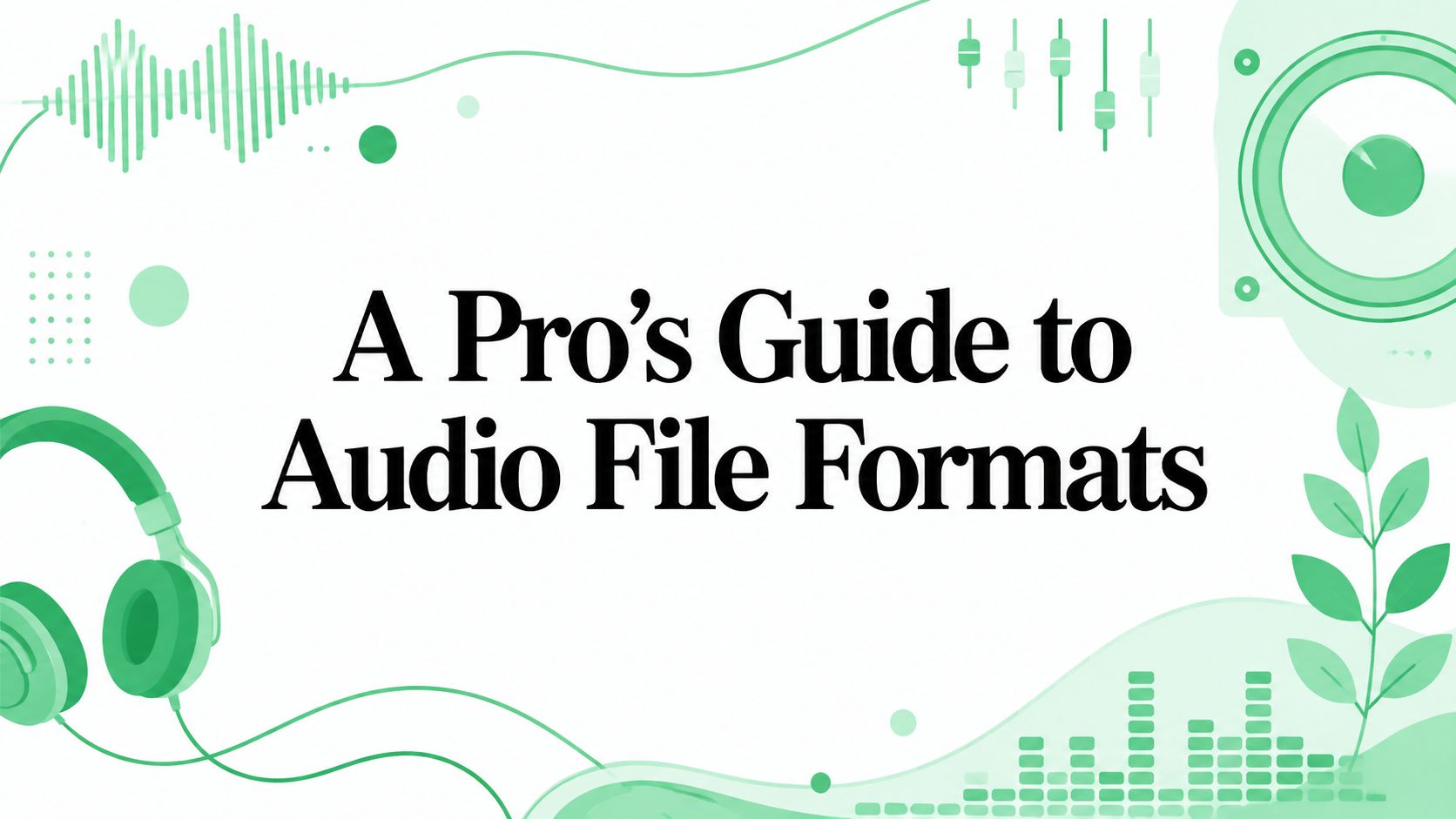 A Pro’s Guide to Audio File Formats