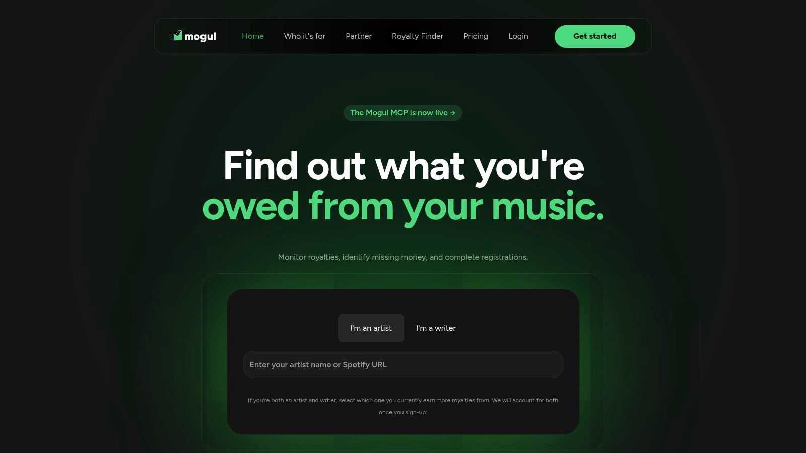 Screenshot from https://usemogul.com