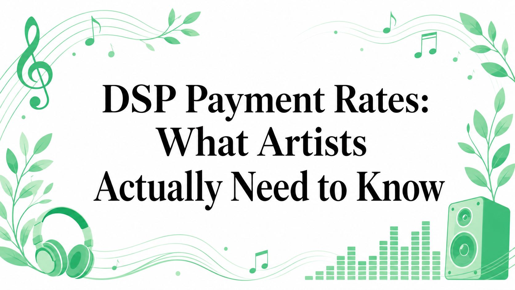 DSP Payment Rates: What Artists Actually Need to Know