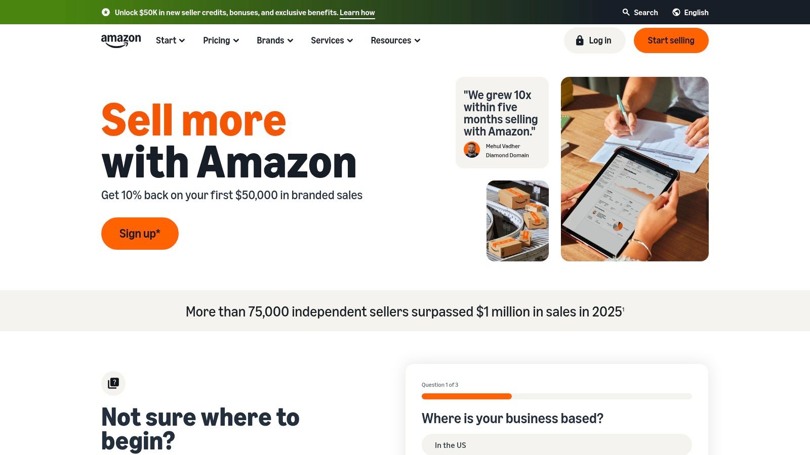 Amazon (Seller Central: Music & Vinyl)