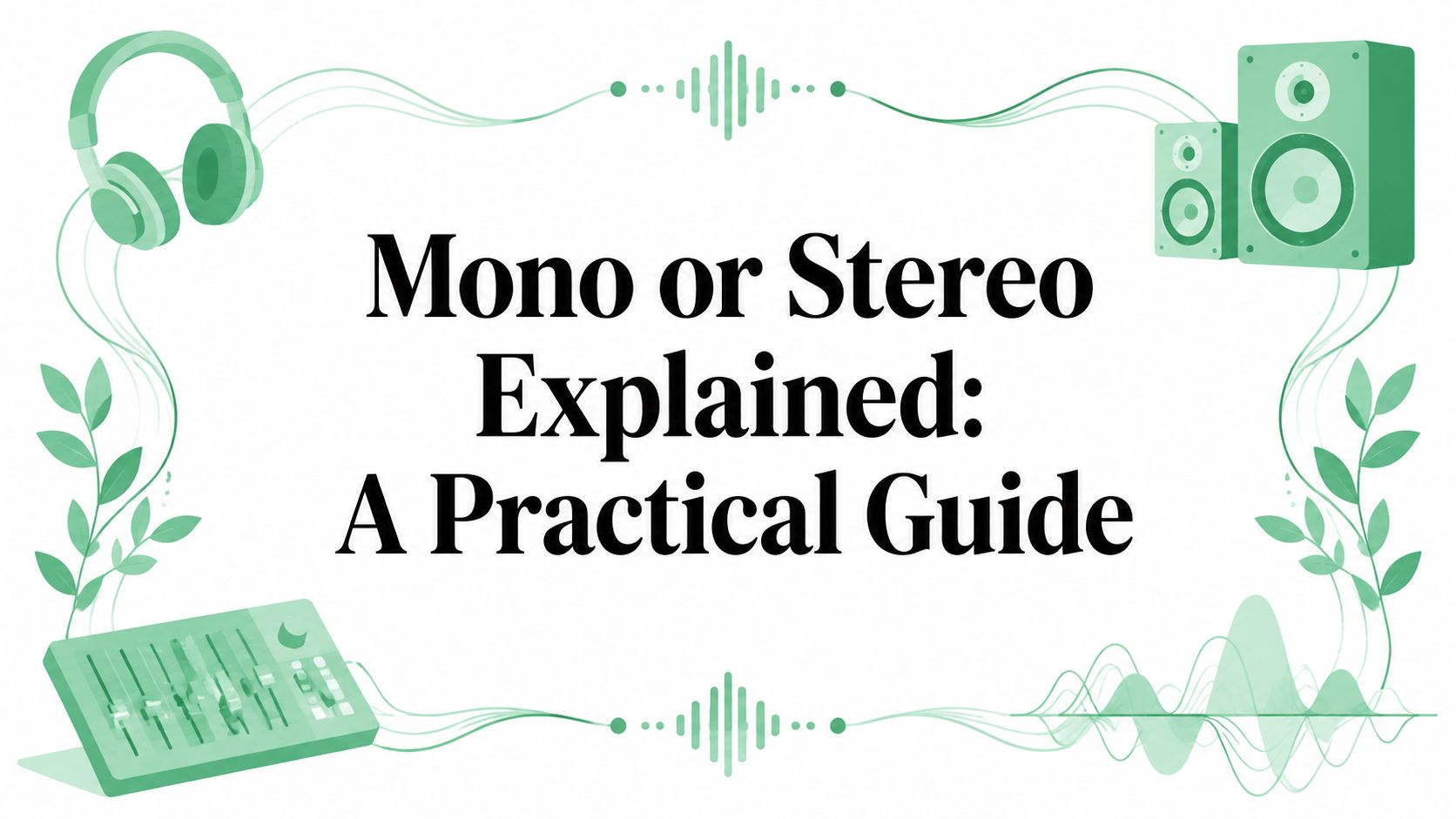 Mono or Stereo Explained: A Practical Guide
