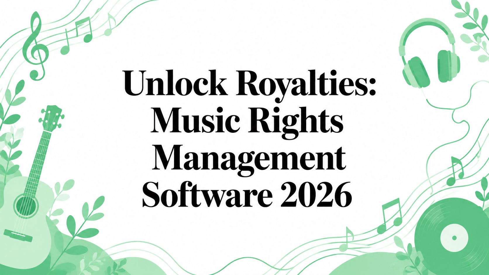 Unlock Royalties: Music Rights Management Software 2026