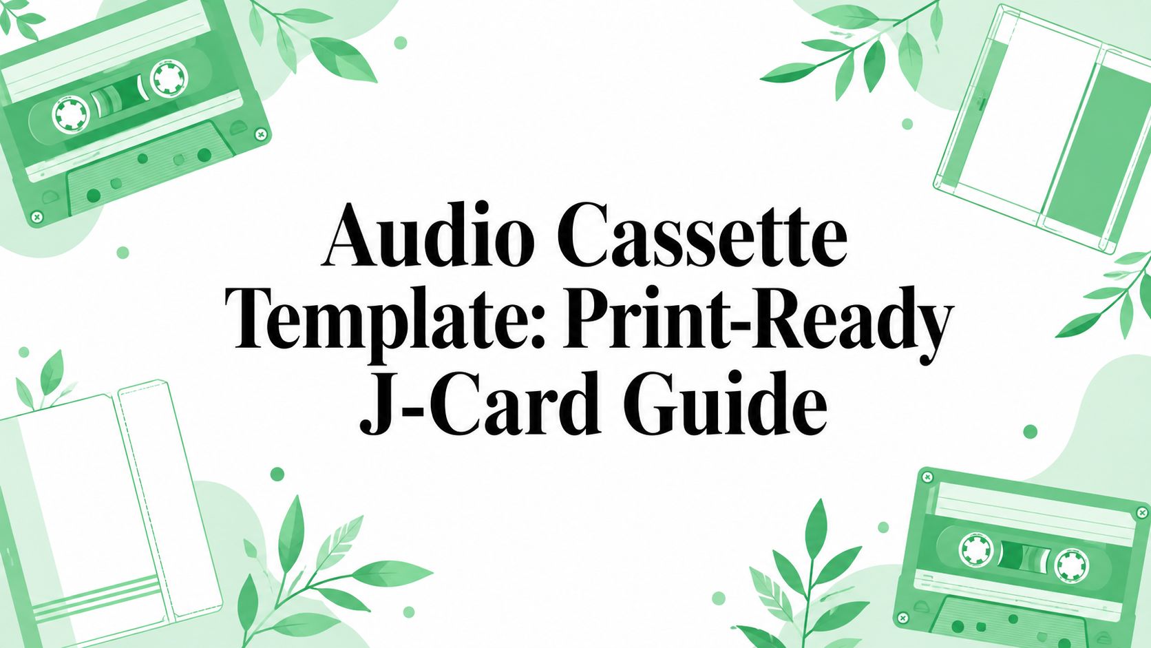 Audio Cassette Template: Print-Ready J-Card Guide