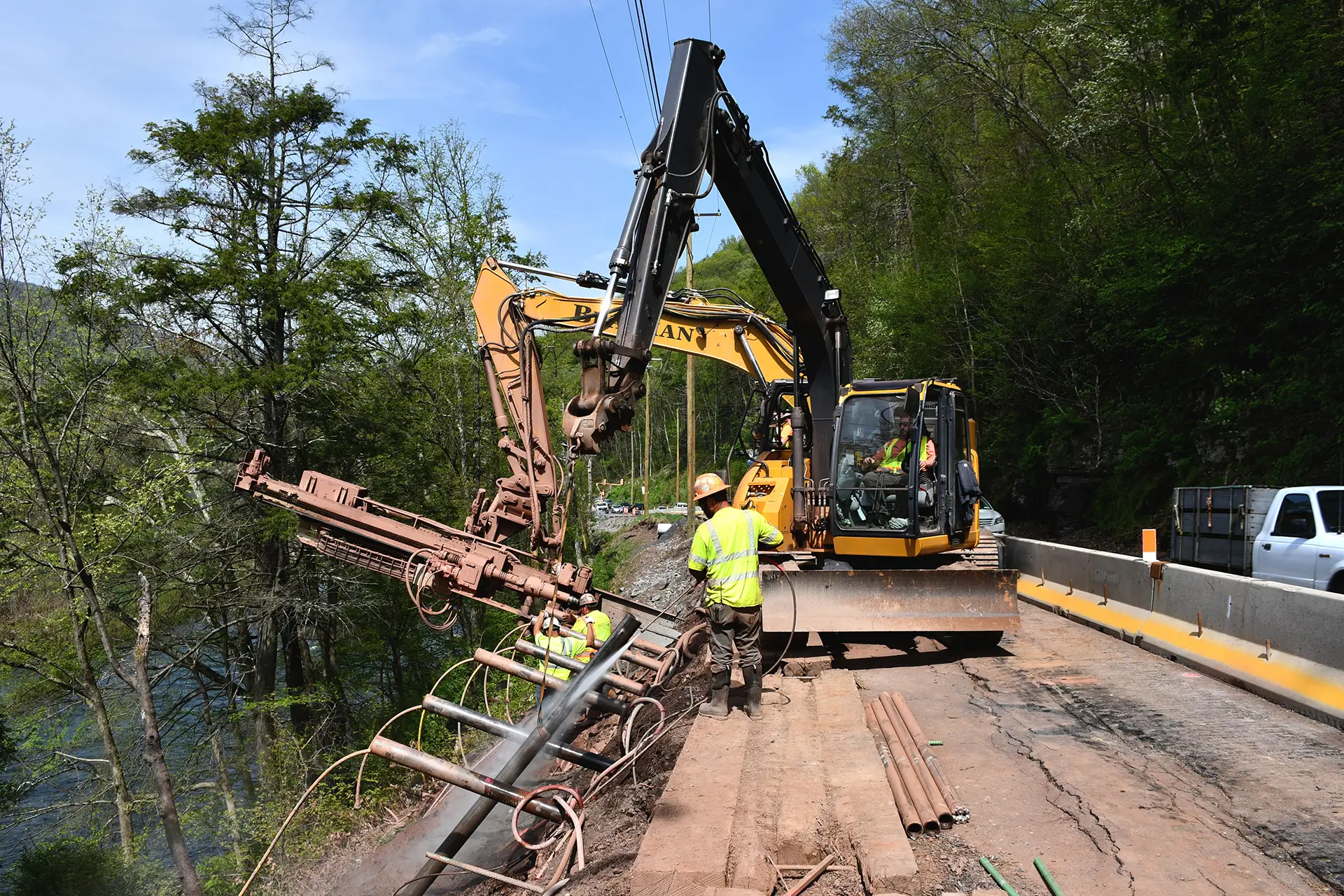 Brayman Nears Completion Of Complex Road Slip Repair Along Pine Creek On PA Route 44