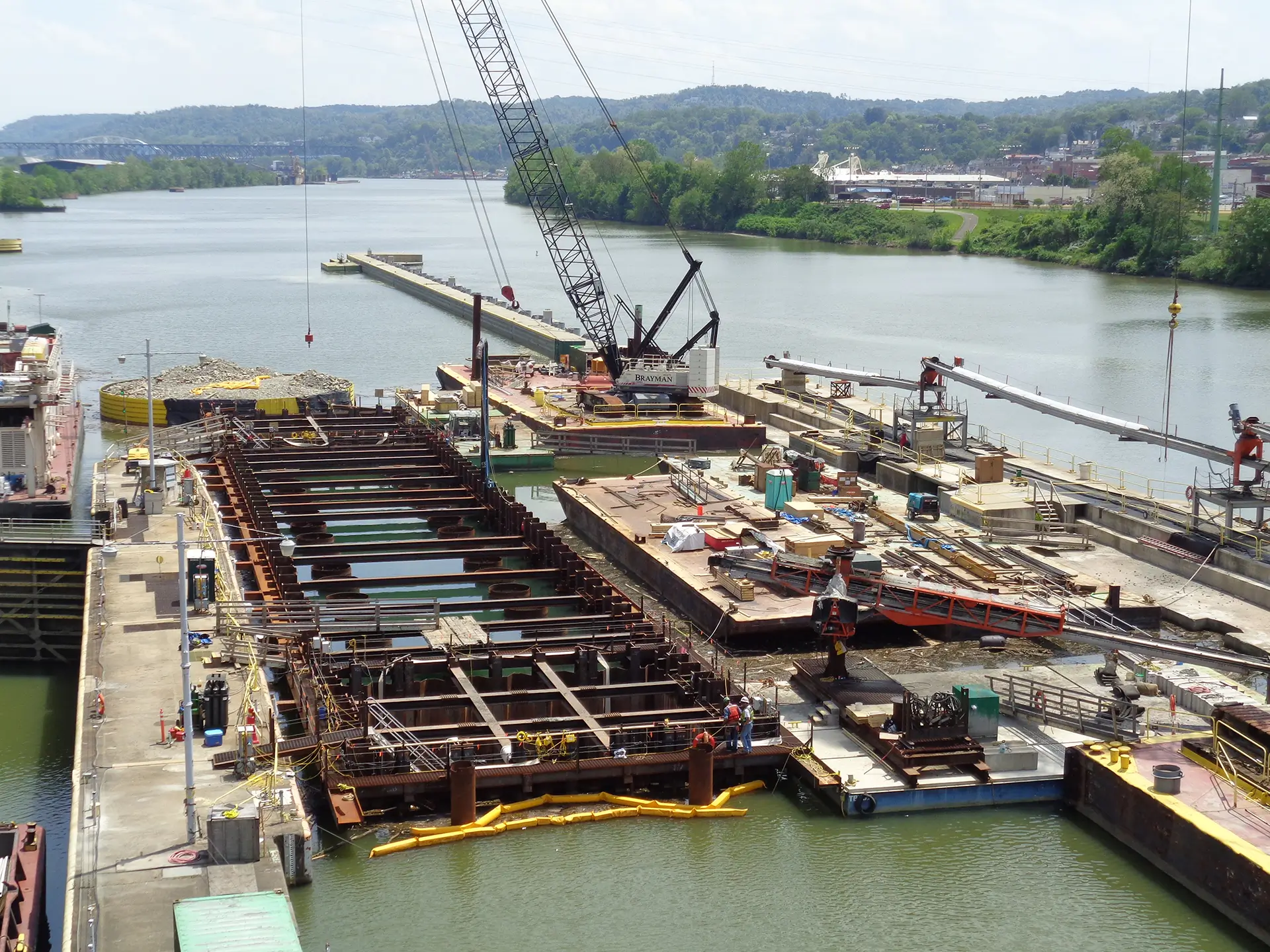 Charleroi Locks & Dam - River Chamber Completion