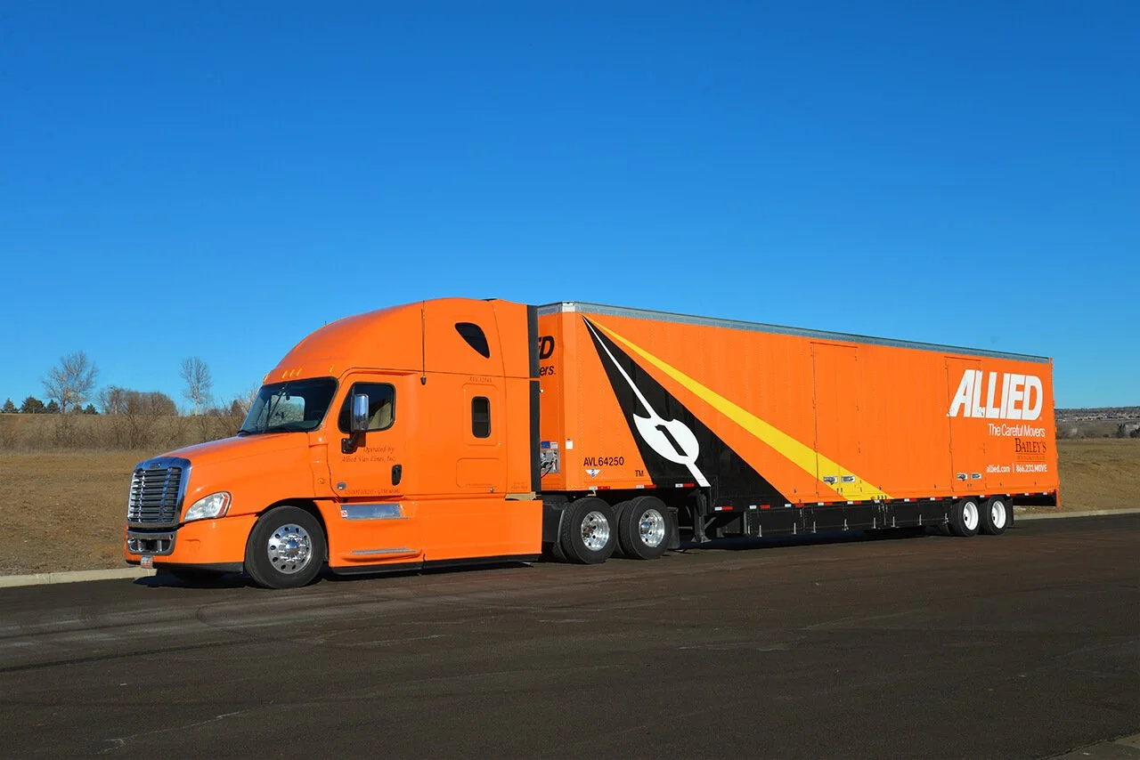 Allied tractor and trailer ready for the road