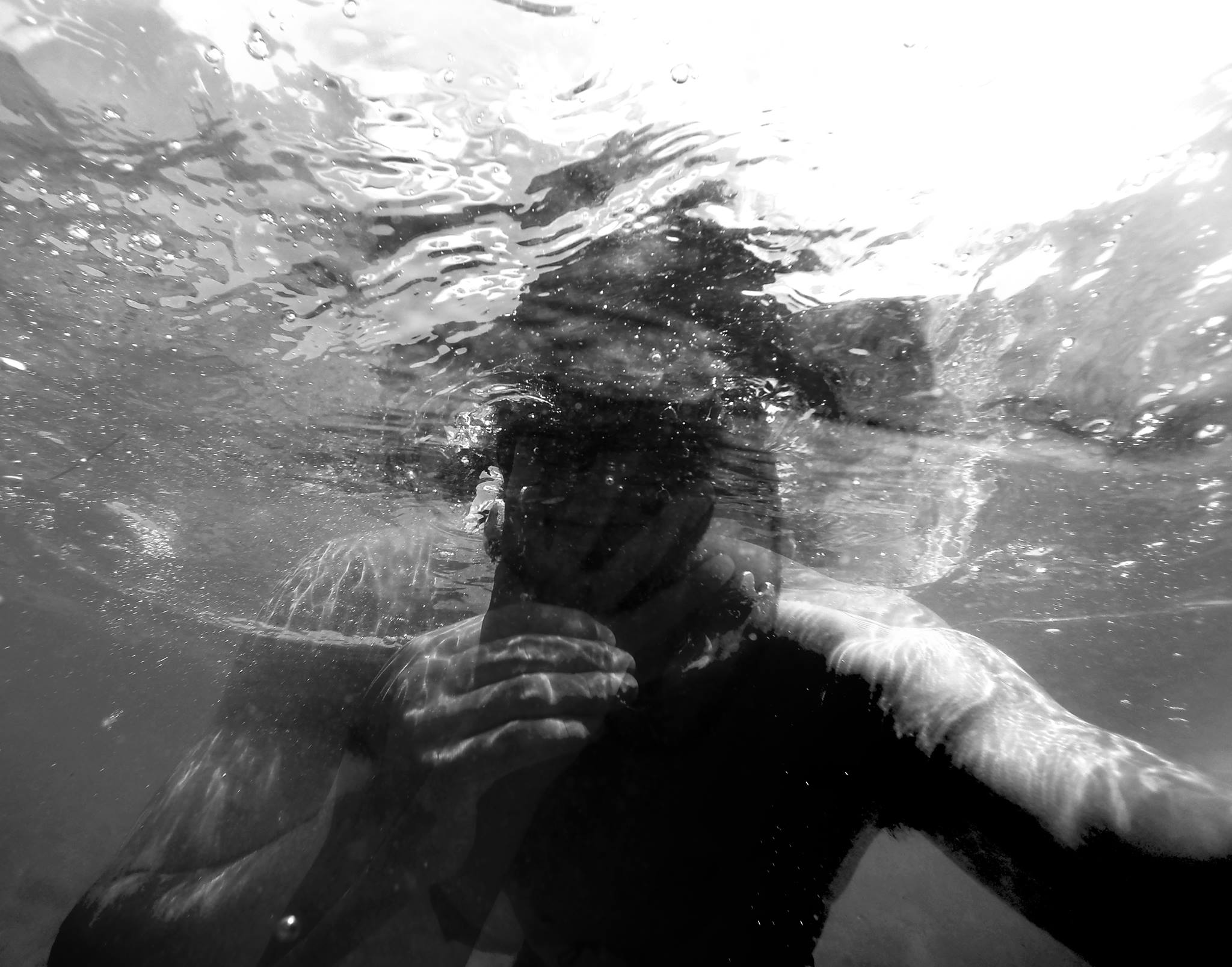 Photo of myself underwater.