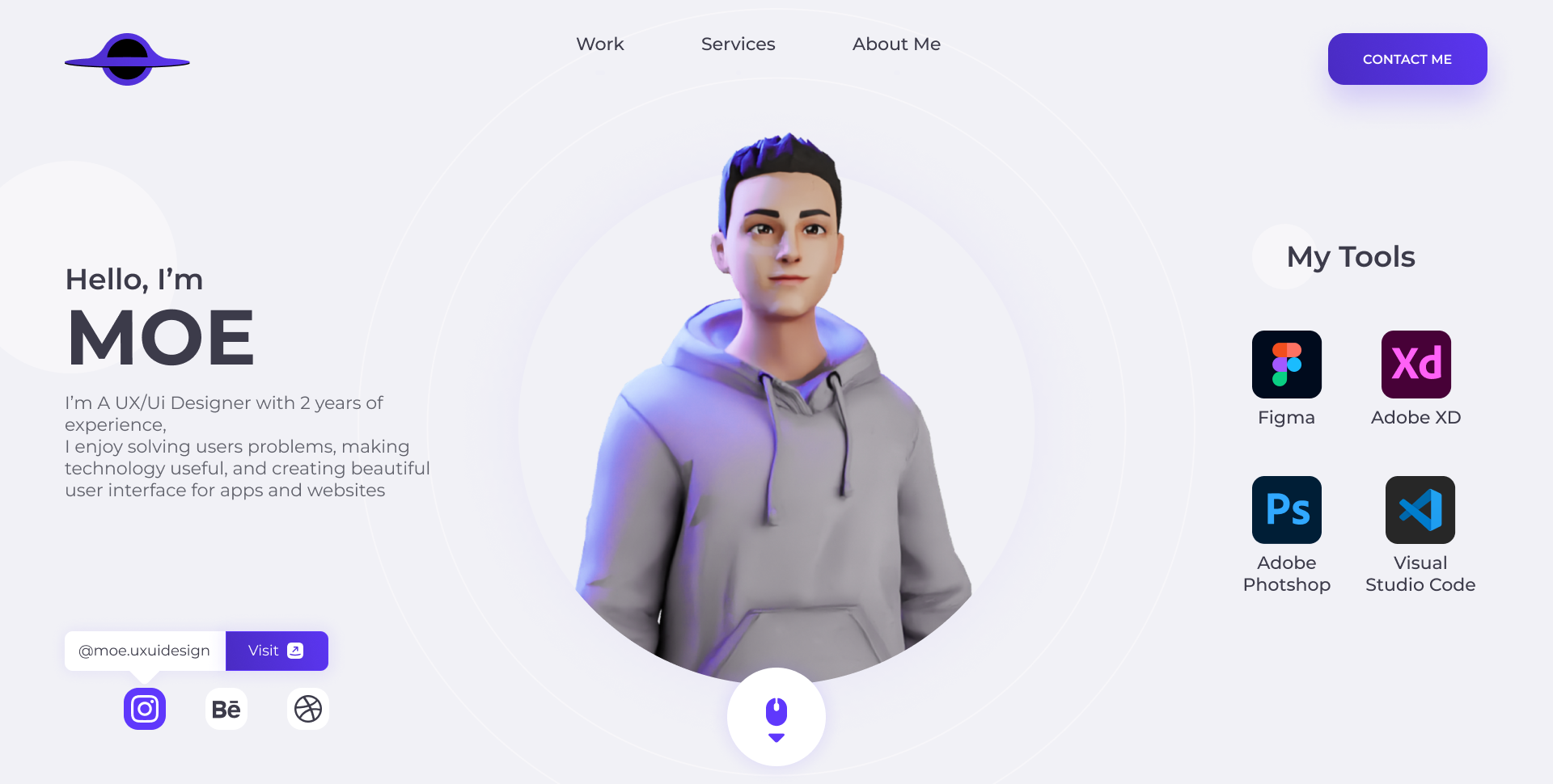 Portfolio website by Vivatronia