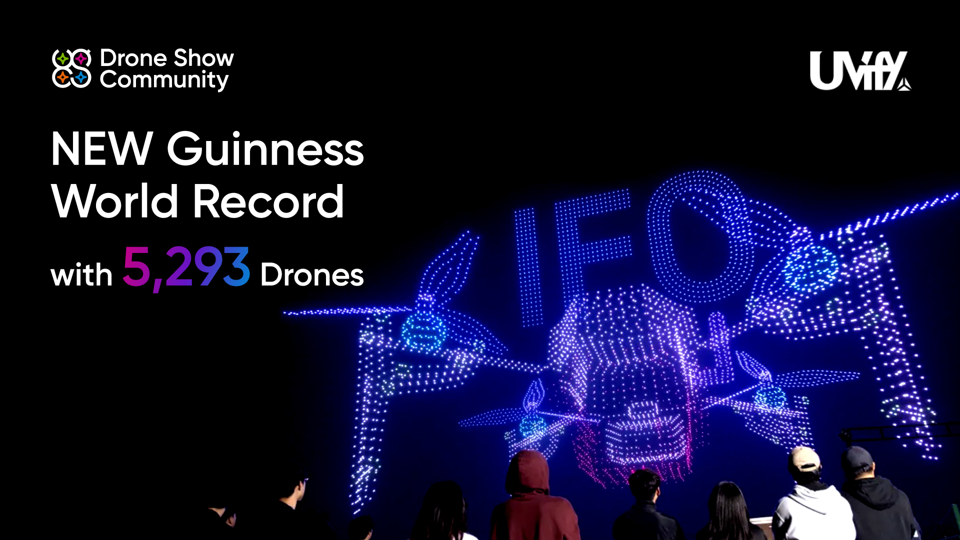 UVify establece un nuevo récord mundial Guinness con 5.293 drones en asociación con SPH Engineering