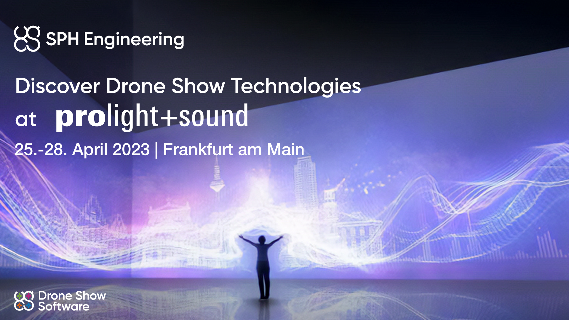 ¡Únase a SPH Engineering en Prolight+Sound 2023 para echar un vistazo a las últimas innovaciones tecnológicas del espectáculo de drones!