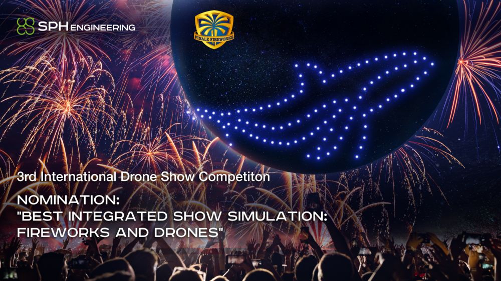 Las empresas de fuegos artificiales pueden participar en el 3er Concurso Internacional de Espectáculos de Drones
