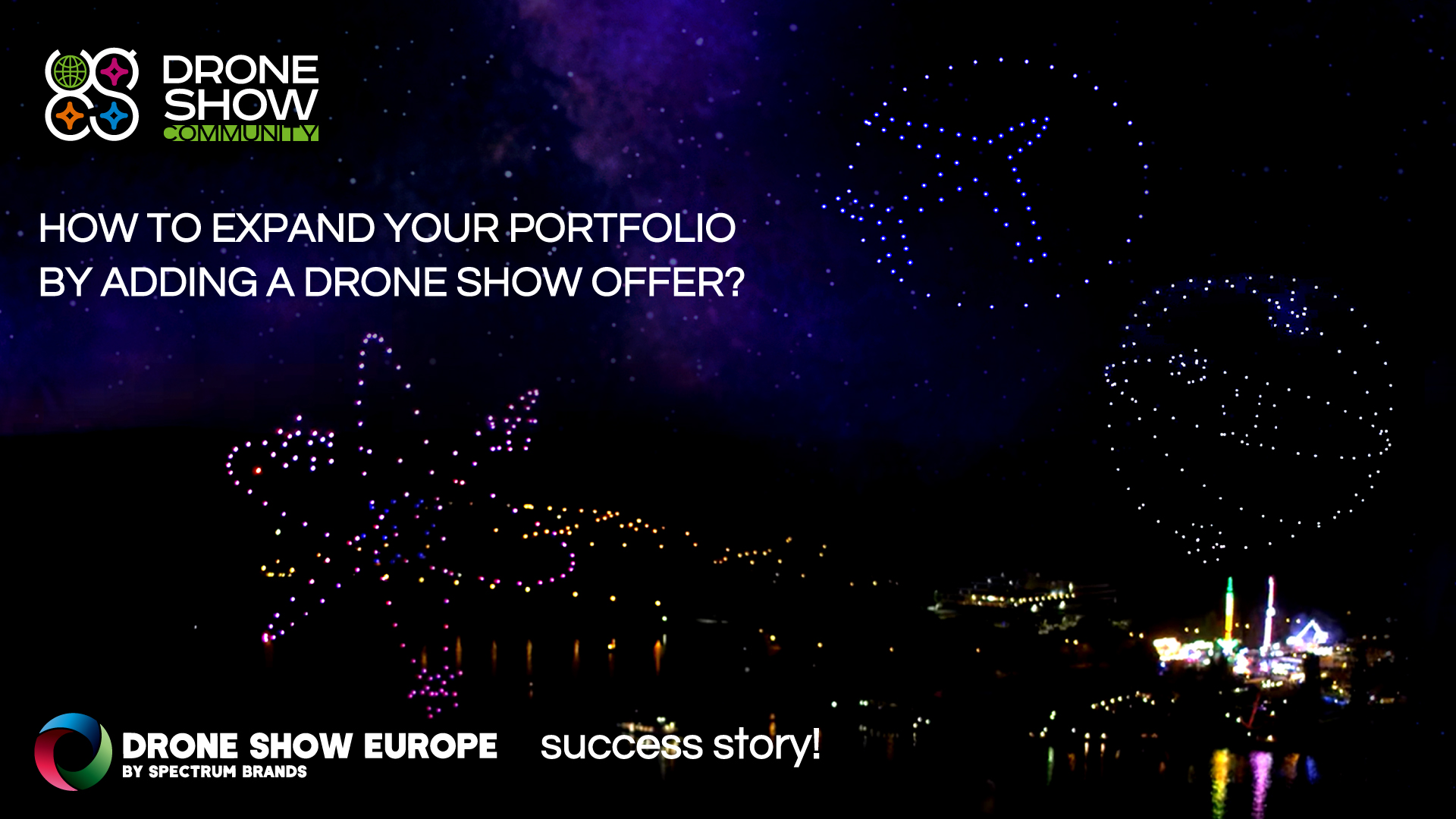 Cómo los profesionales de espectáculos multimedia se convirtieron en proveedores exitosos de espectáculos de luces con drones
