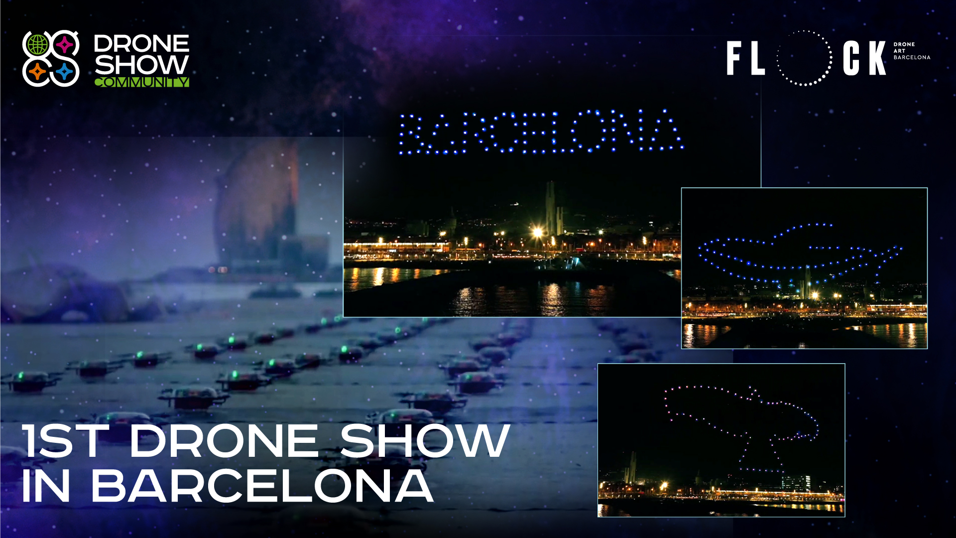 ¡Los usuarios del software Drone Show presentan a nuevas ciudades el arte de los espectáculos de luces con drones!