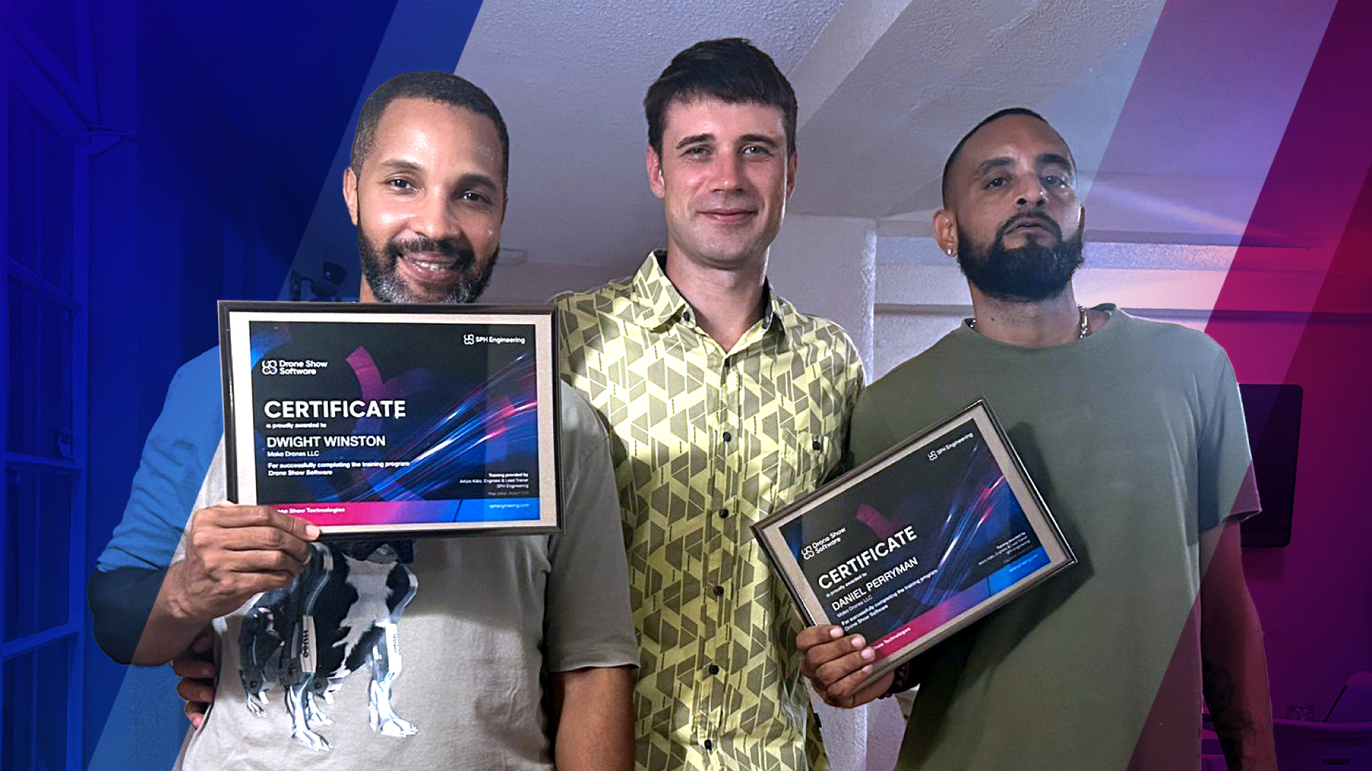 Moko Drones LLC completa la capacitación sobre el software Drone Show