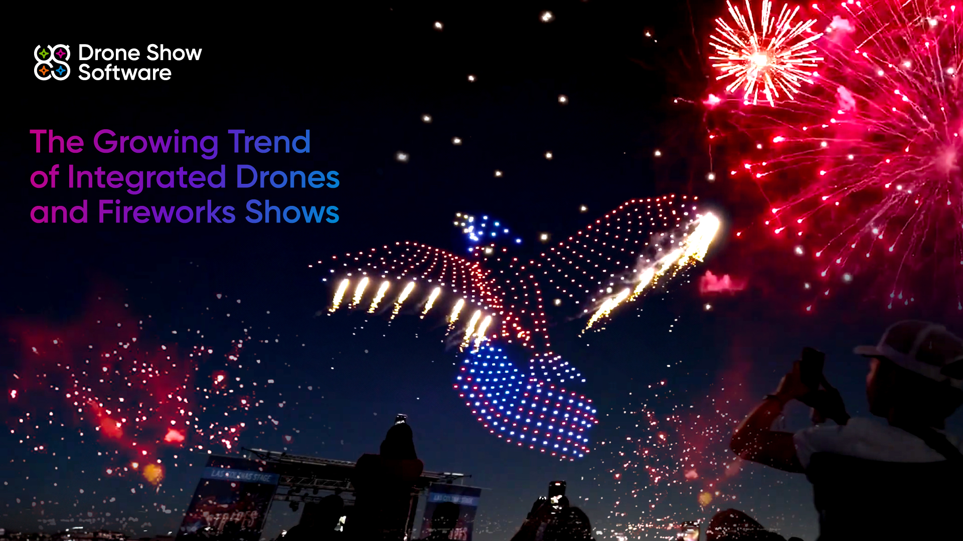 La creciente tendencia de los espectáculos integrados de drones y fuegos artificiales