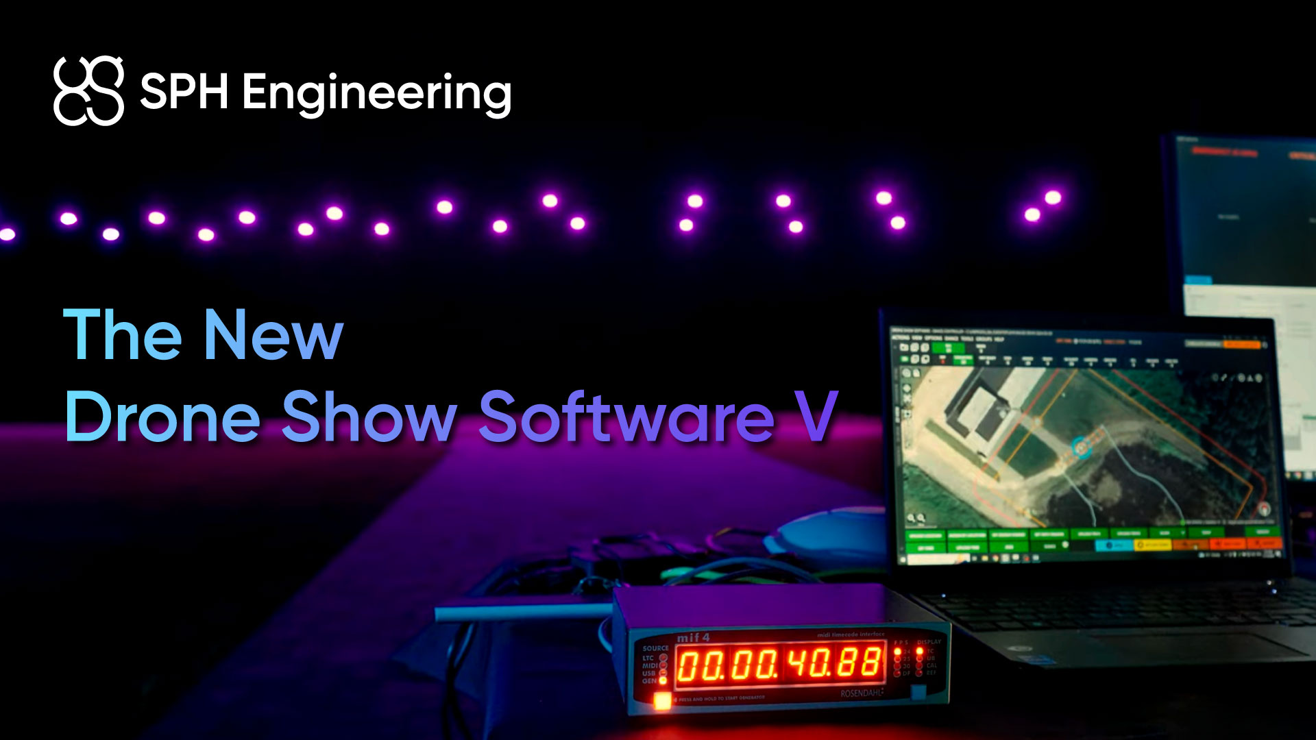 SPH Engineering lanza el software Drone Show V que permite a los usuarios iniciar espectáculos de drones con un solo clic
