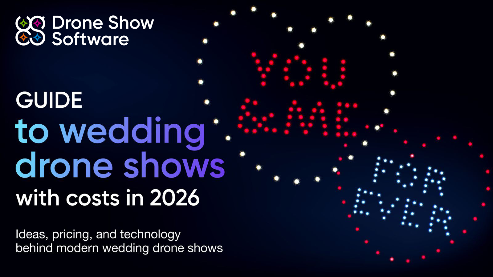 Guide to wedding drone shows with costs in 2026