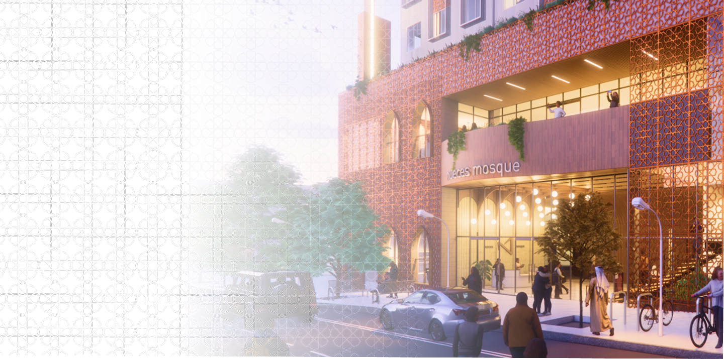 Architectural rendering of the new Nueces Mosque