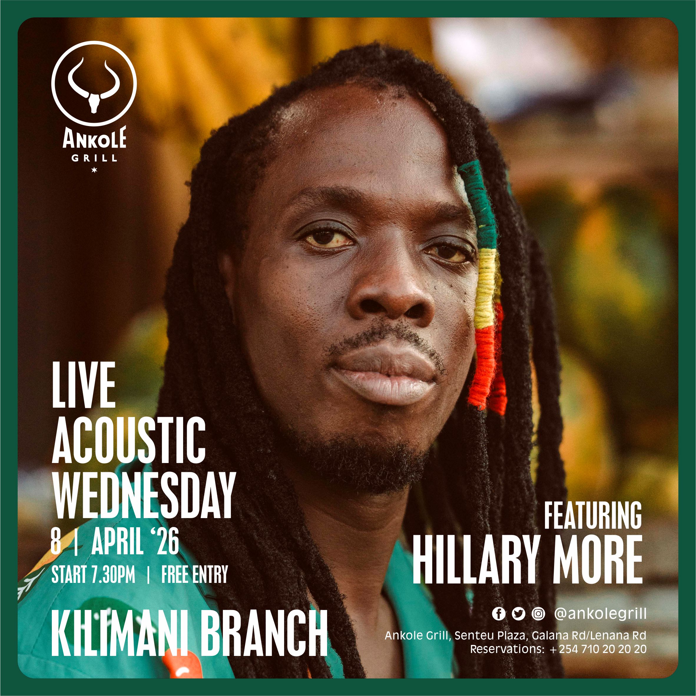 Live Acoustic Wednesday - HILLARY MORE