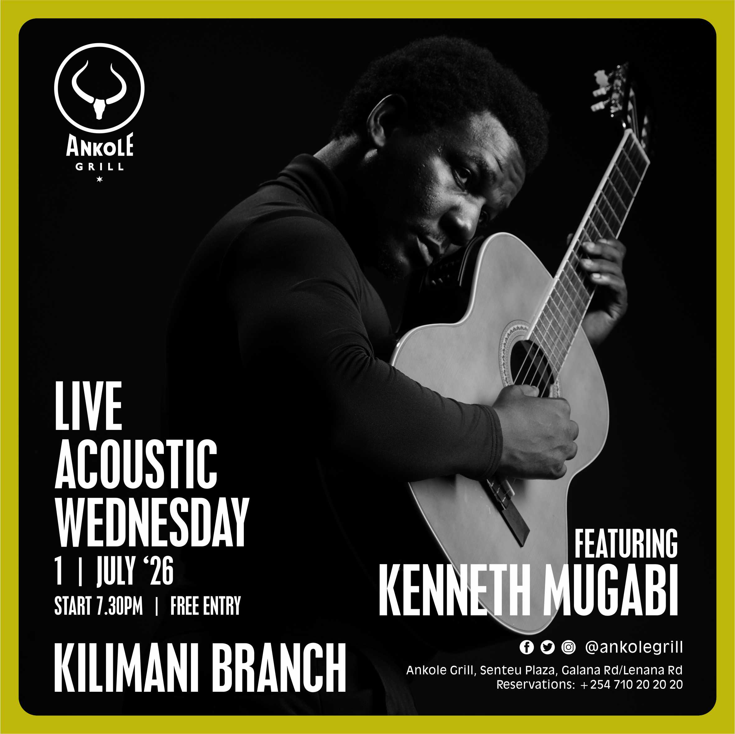 Live Acoustic Wednesday - KENNETH MUGABI
