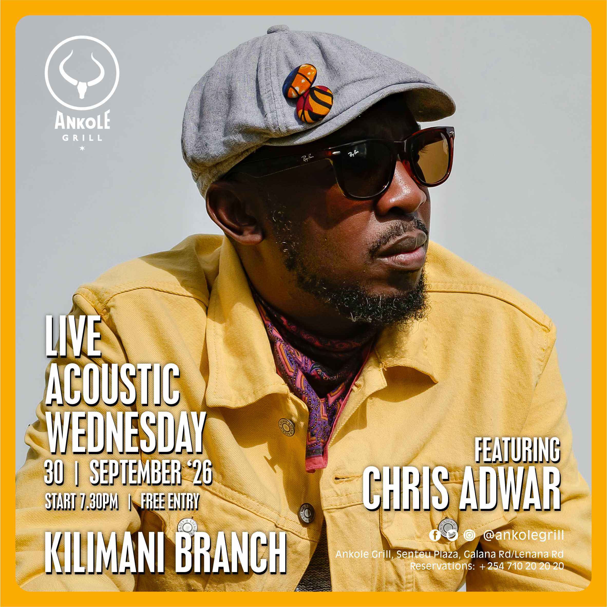 Live Acoustic Wednesday - CHRIS ADWAR