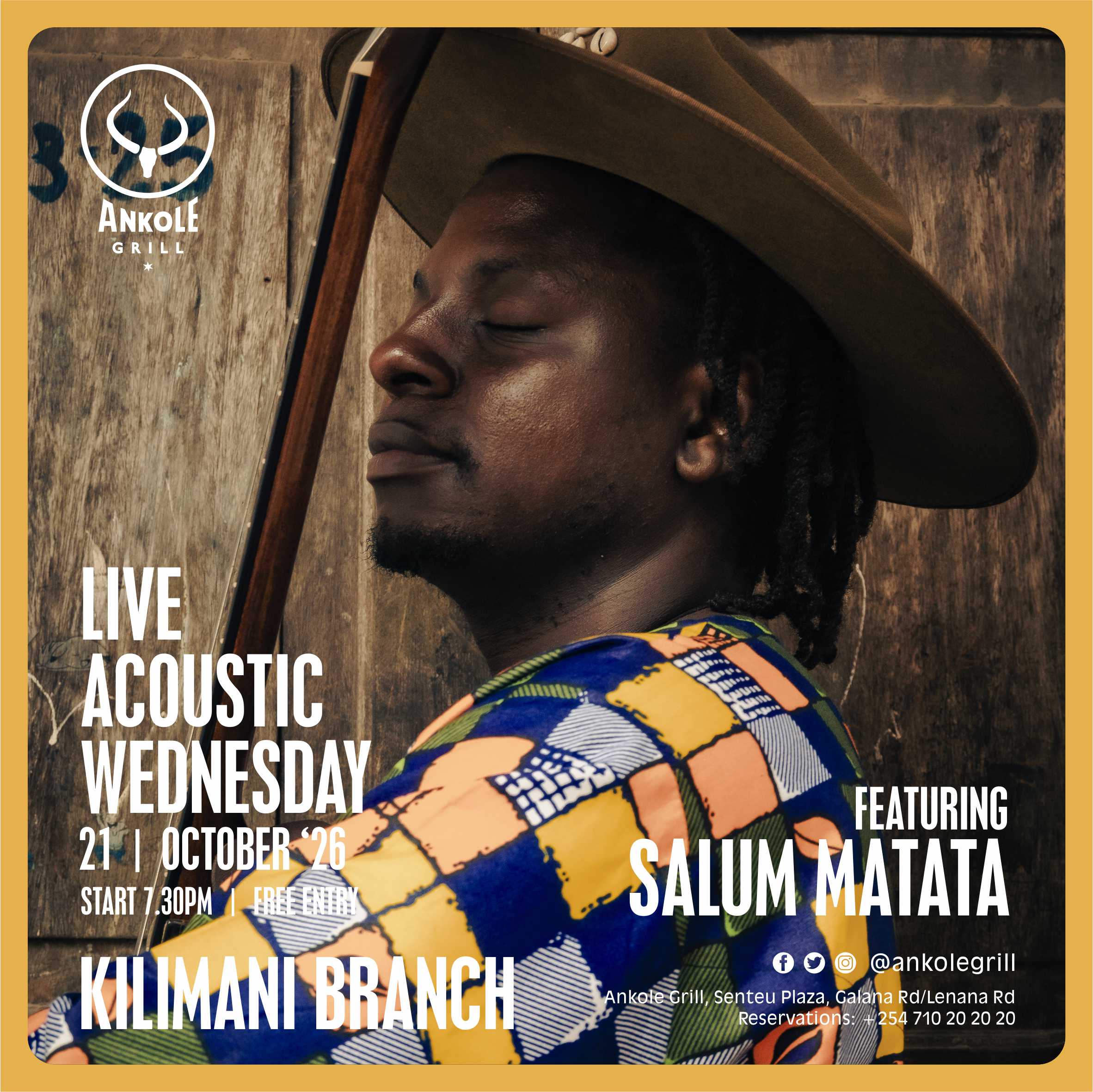 Live Acoustic Wednesday - SALUM MATATA