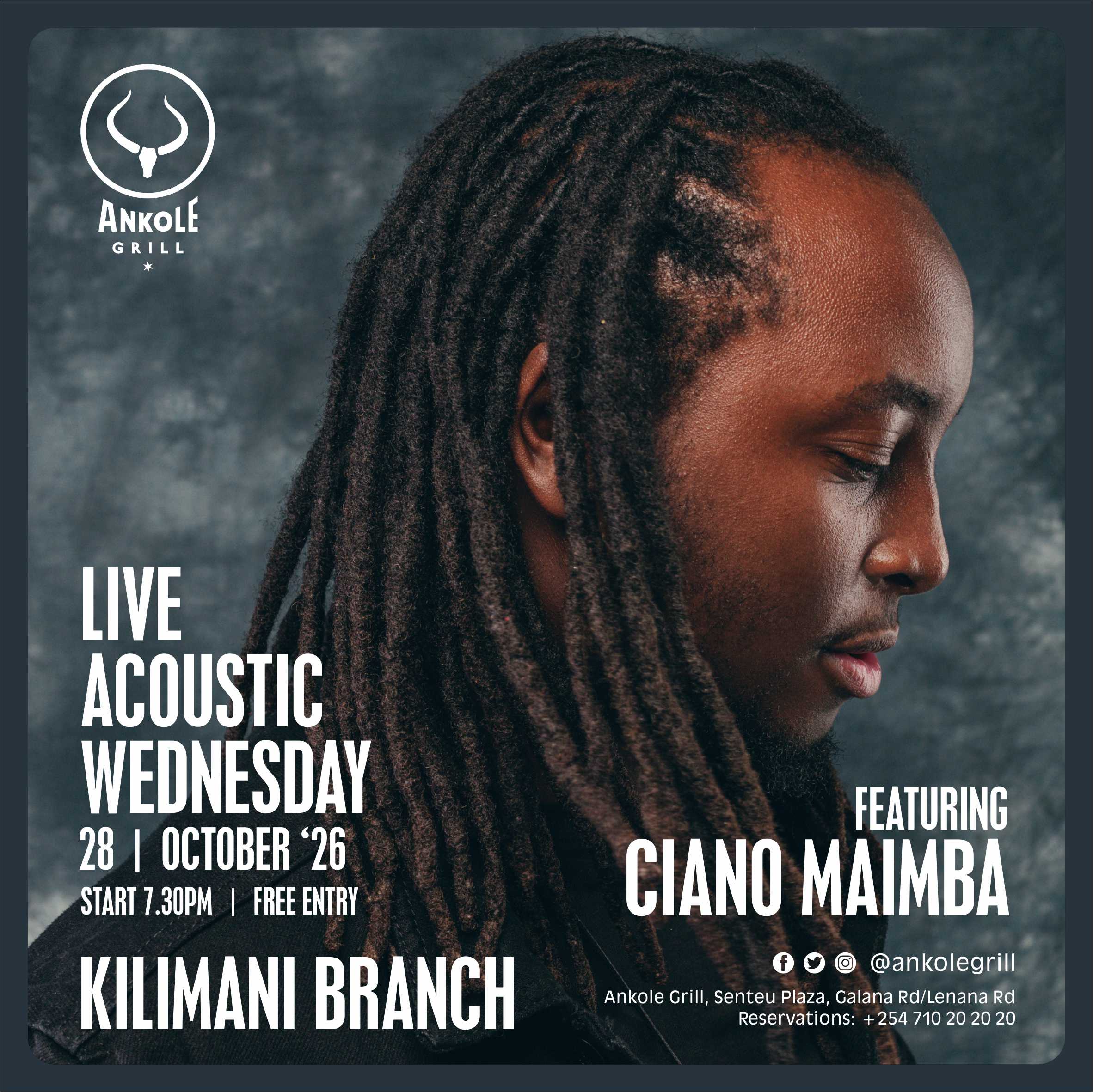 Live Acoustic Wednesday - CIANO MAIMBA