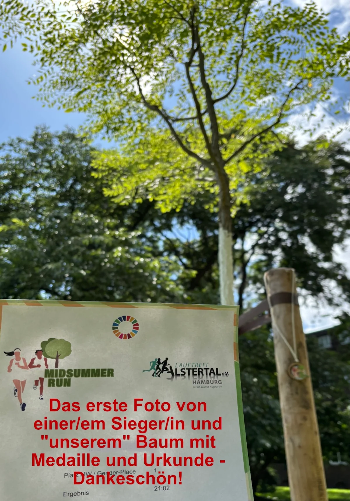 3. MidSummerRun am 21.06.2024 Flyer vom Lauftreff Alstertal e.V.