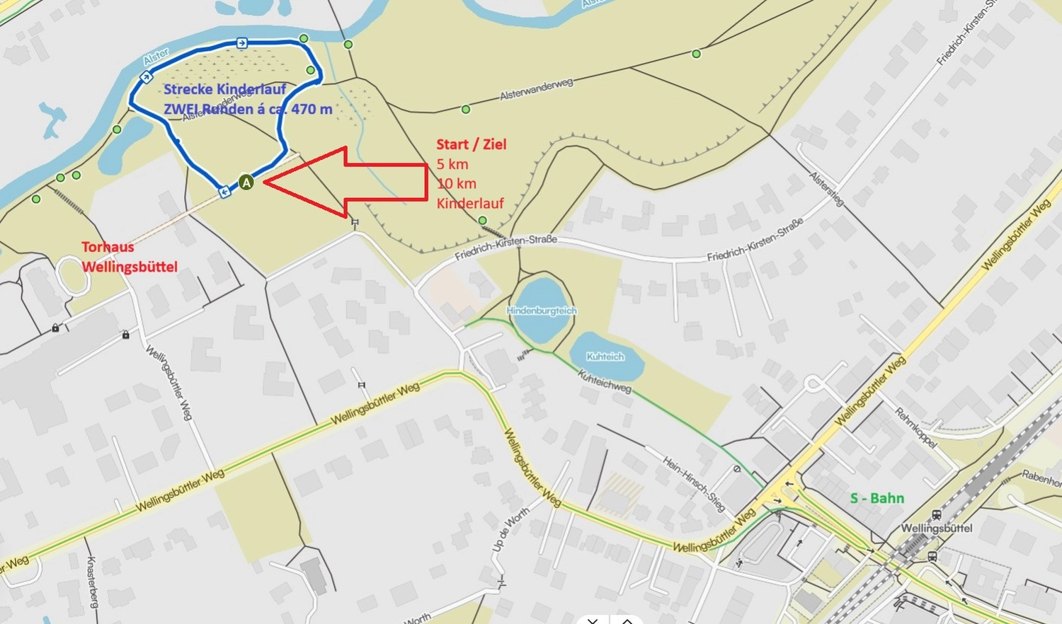 Lauftreff Alstertal e.V. Karte