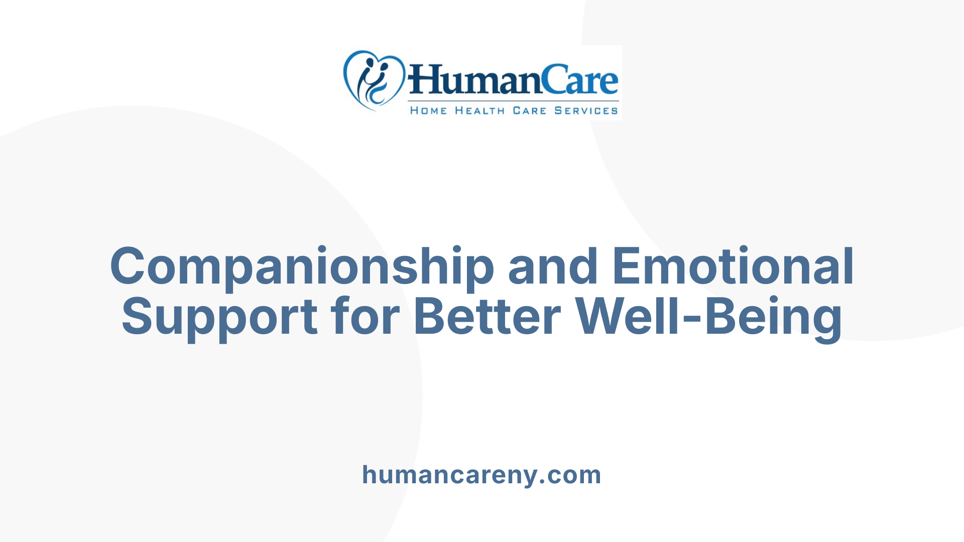 Companionship and Emotional Support for Better Well-Being