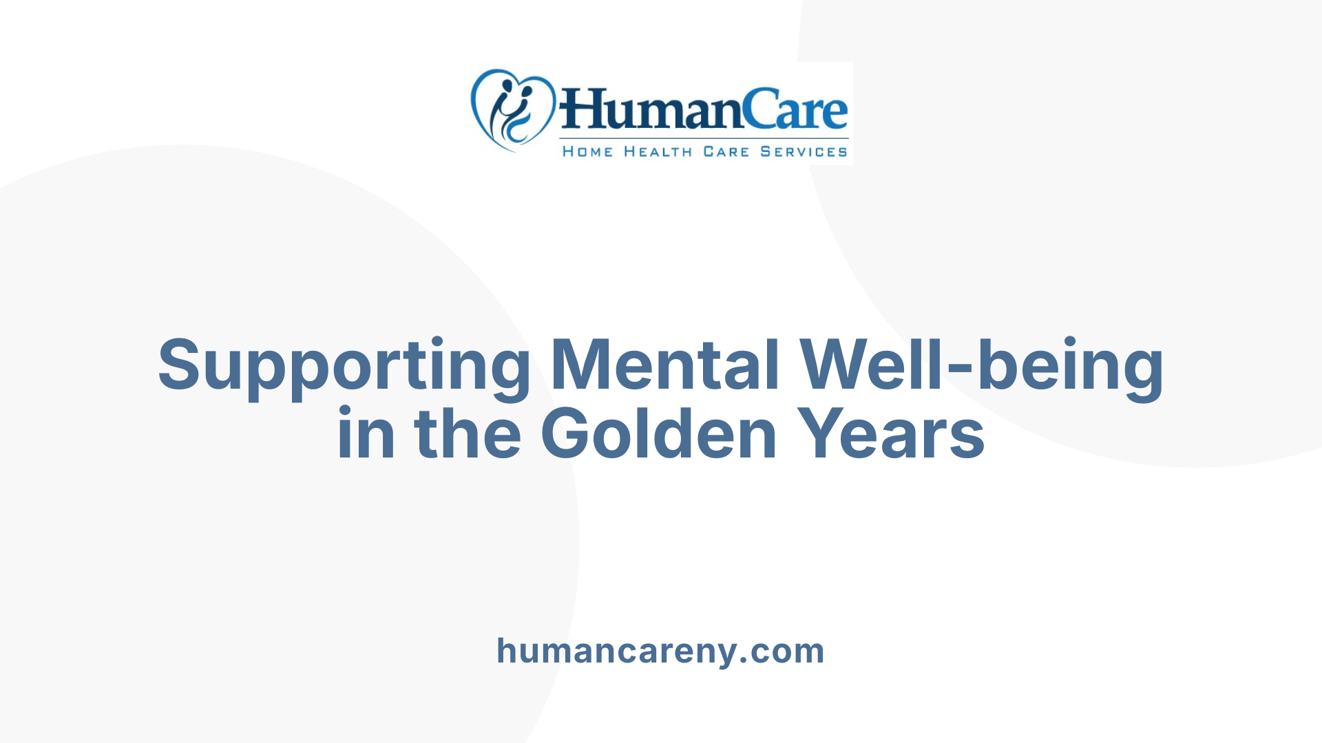 Supporting Mental Well-being in the Golden Years