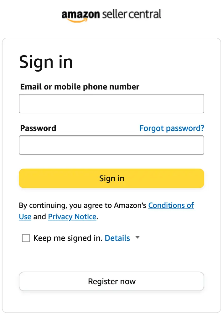 registrera sig på amazon