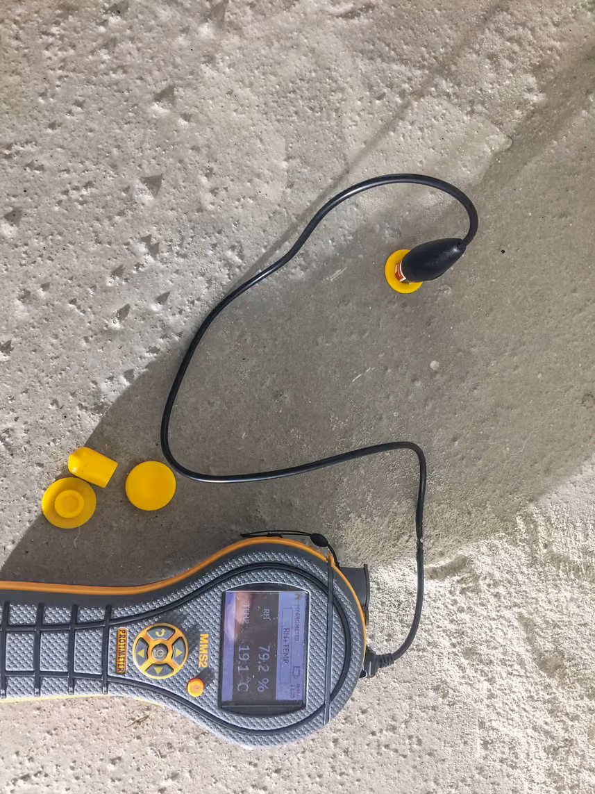 FuktKontroll av betonggulv.