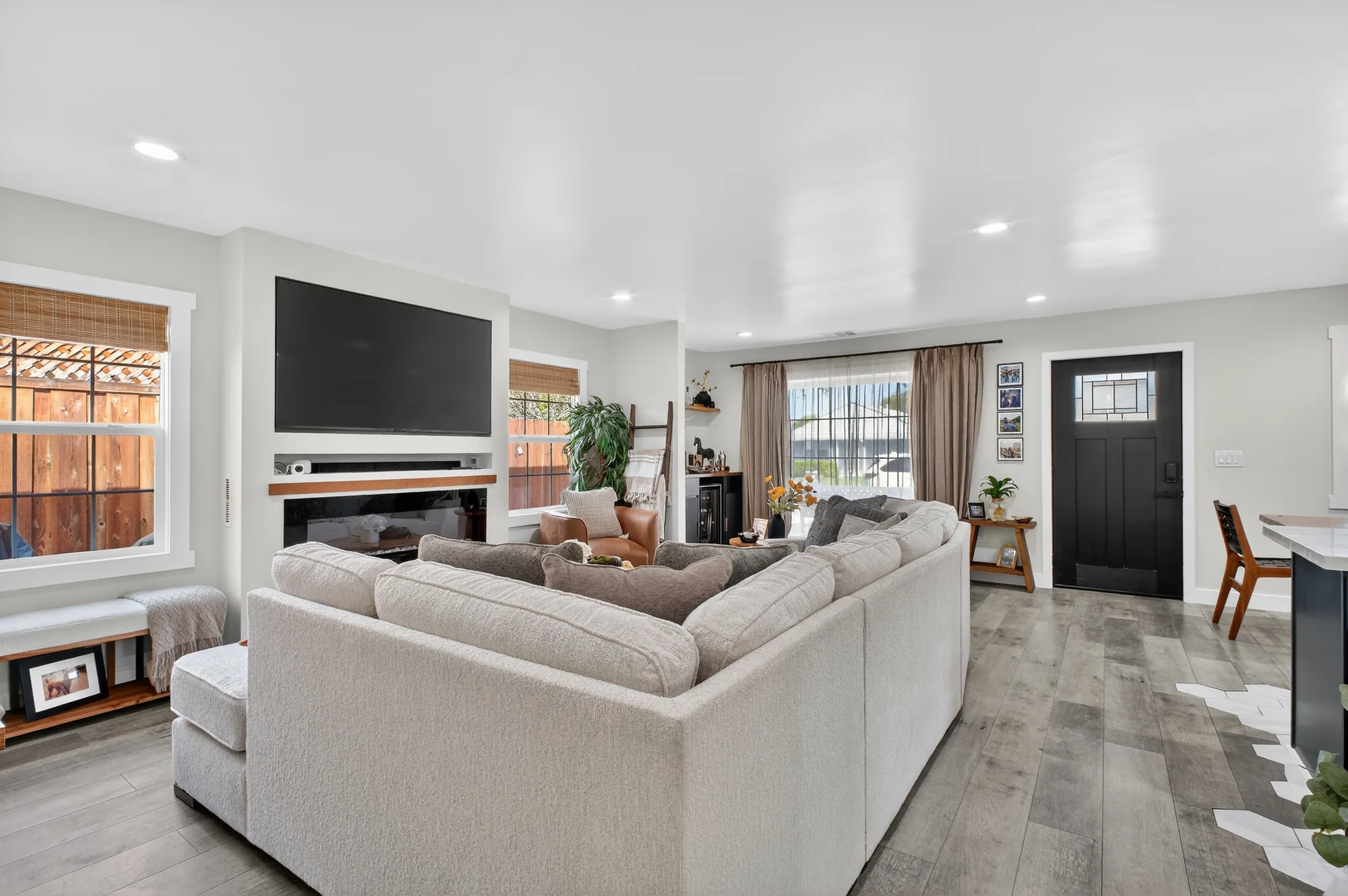 Interior of the completed home extension at 1174 Via Coralla, San Lorenzo