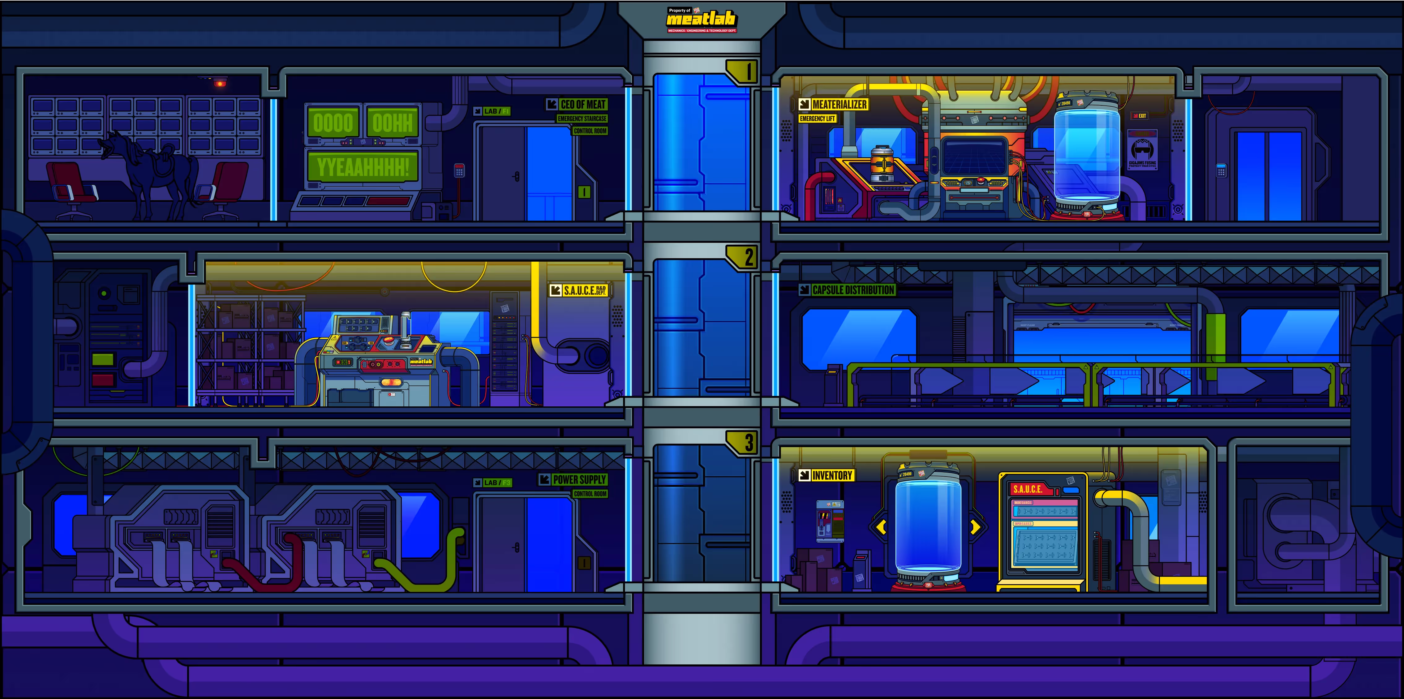 The Slim Jim Meataverse laboratory