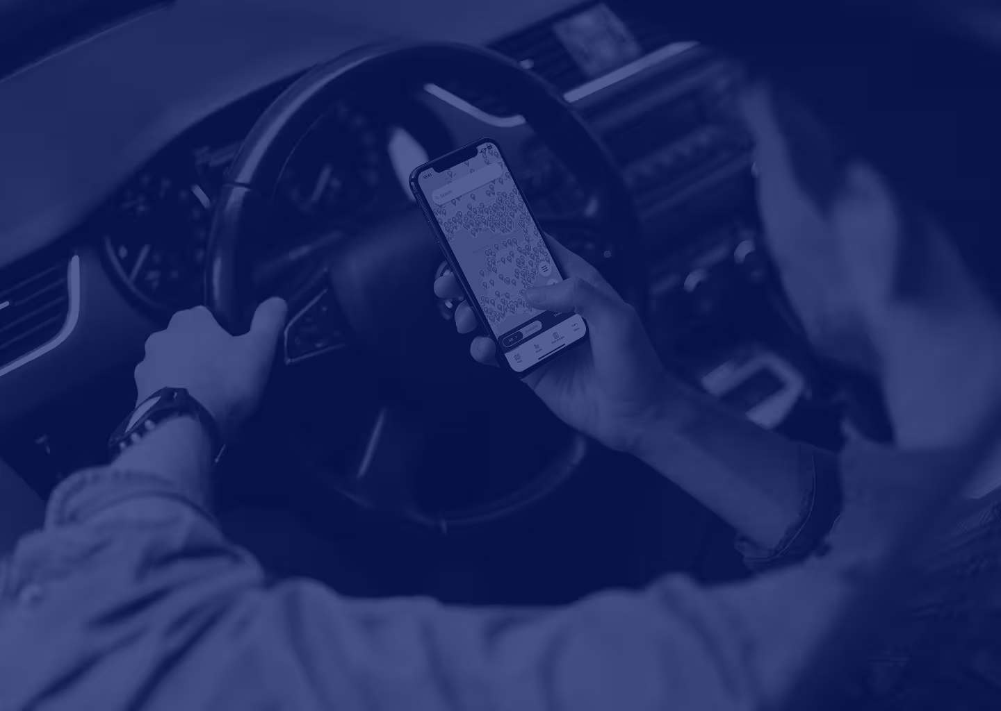 Paua Access EV charging interface showing the Paua app and digital charging card, enabling drivers and fleets to easily start and manage EV charging across multiple networks.