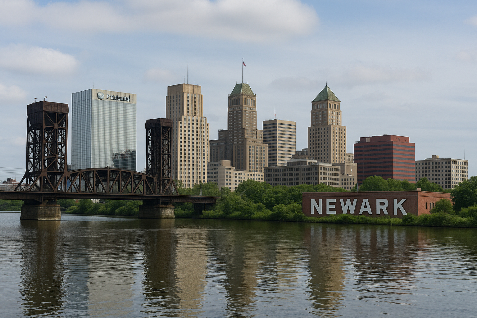 Newark AI generated image of buildings
