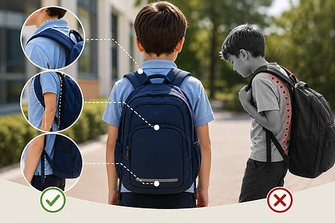 Why backpack fit matters for your child's growing back