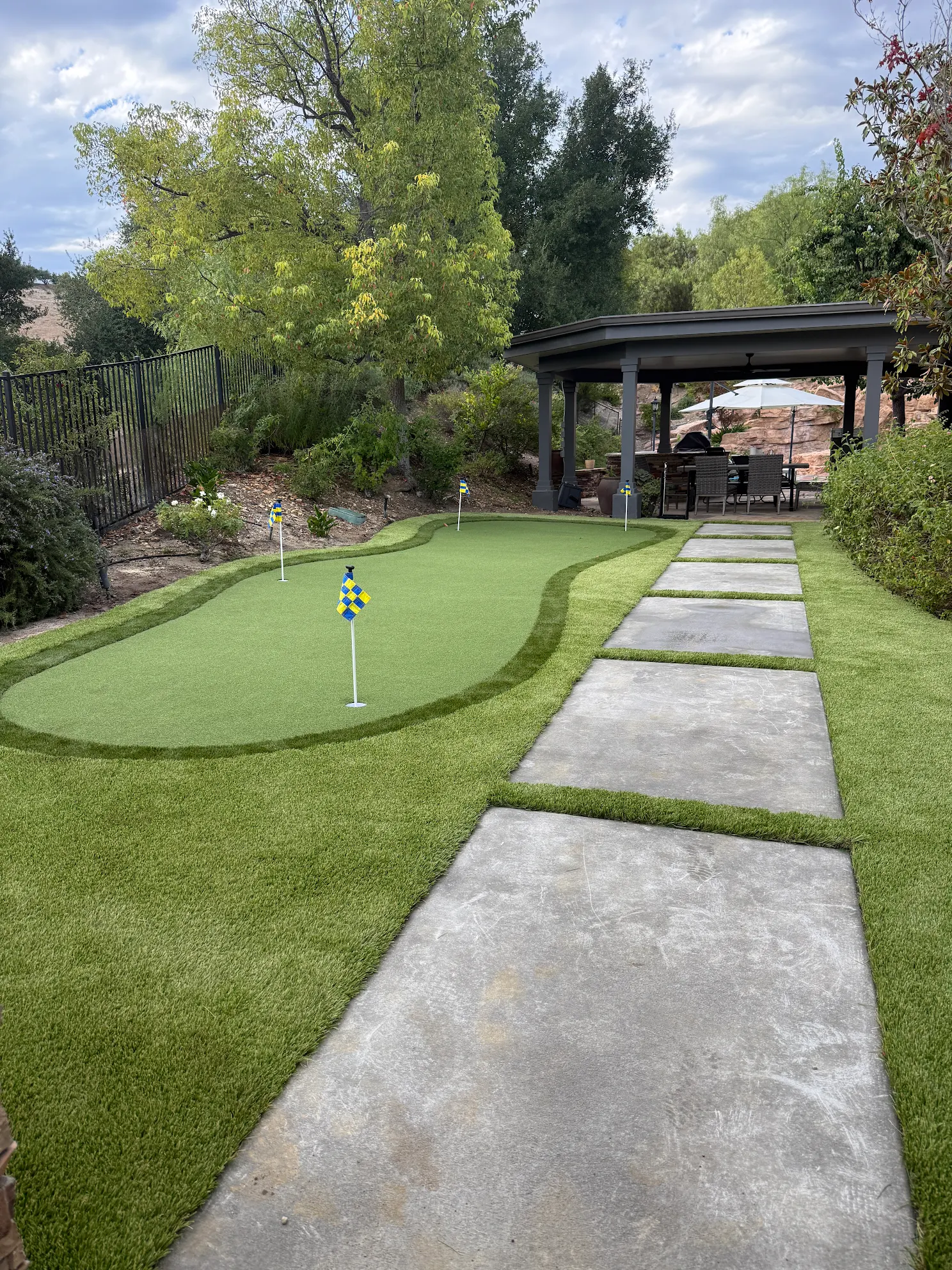 Luxury golf green
