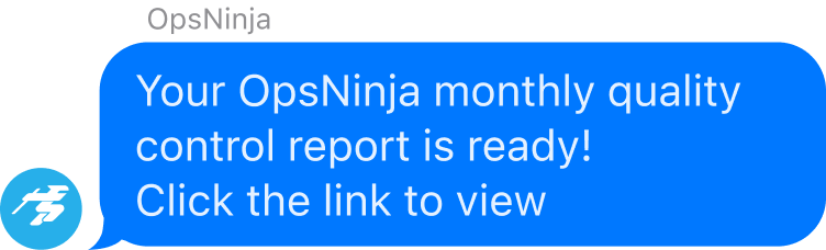 Example of notification