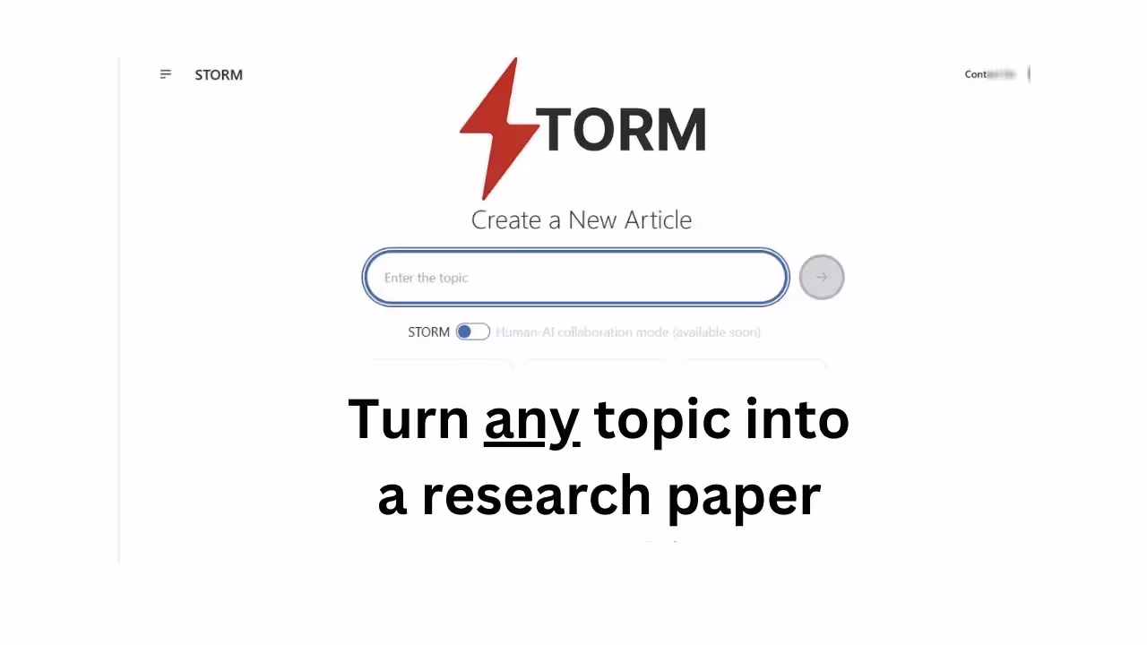STORM AI for students