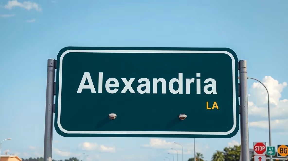 Downtown skyline of Alexandria LA.