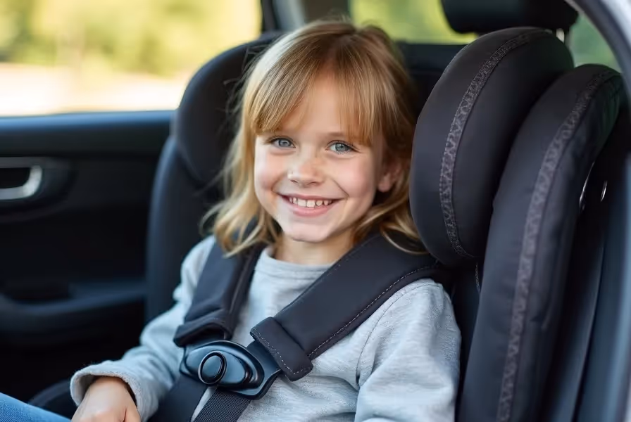 Connecticut car seat laws illustration: child booster seats in vehicle.