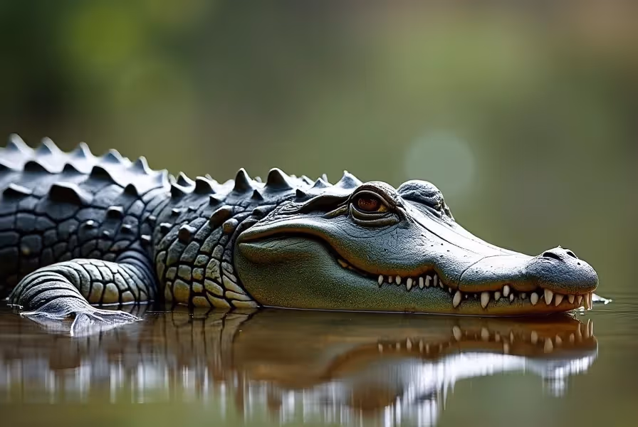 Image depicting a warning sign about crocodiles in Florida.