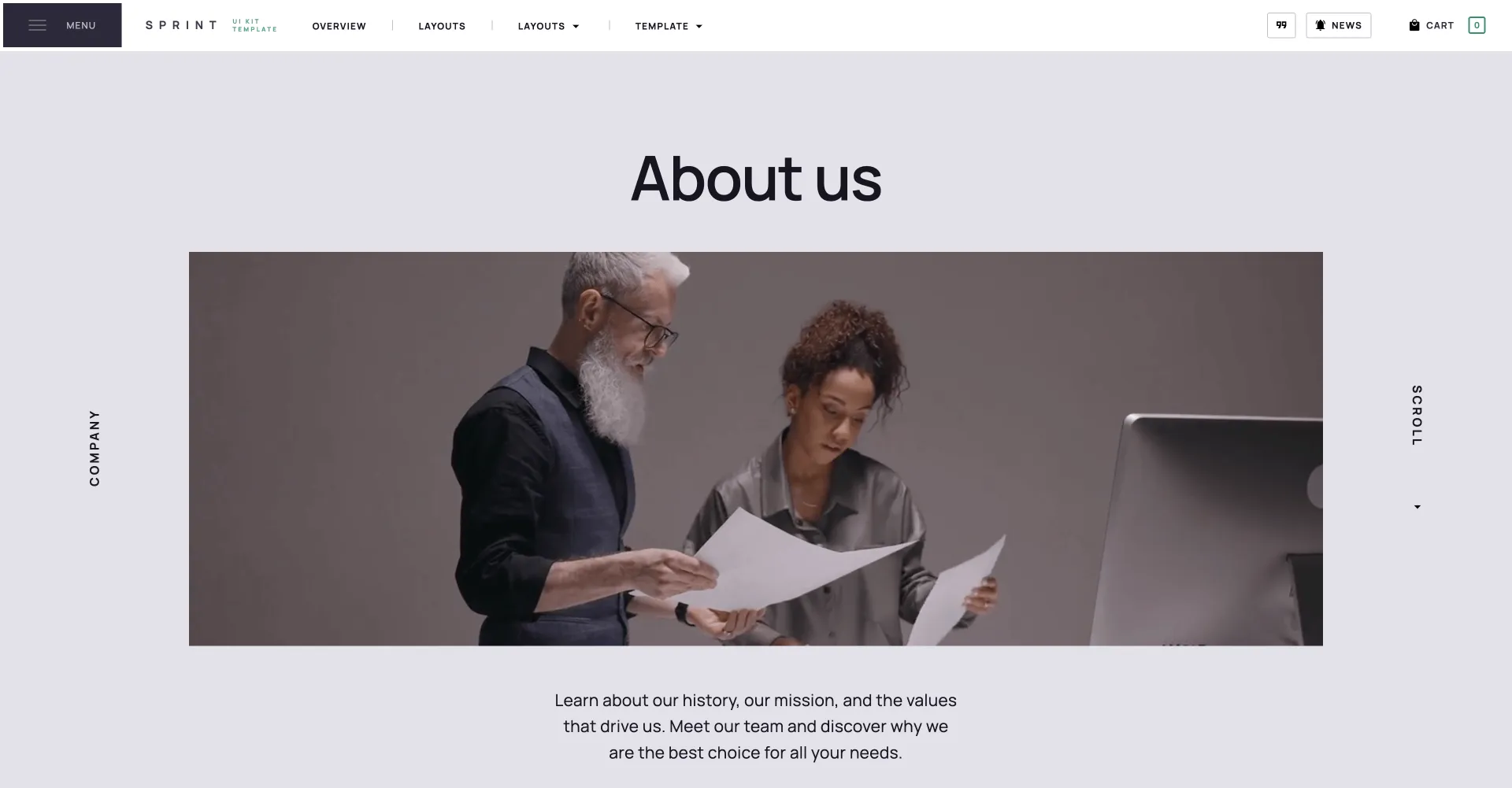 Sprint - UI Kit Webflow template screenshot