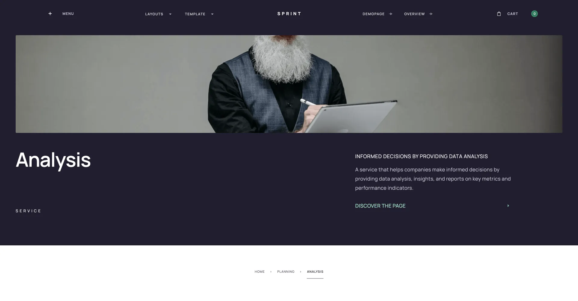 Sprint - UI Kit Webflow template screenshot