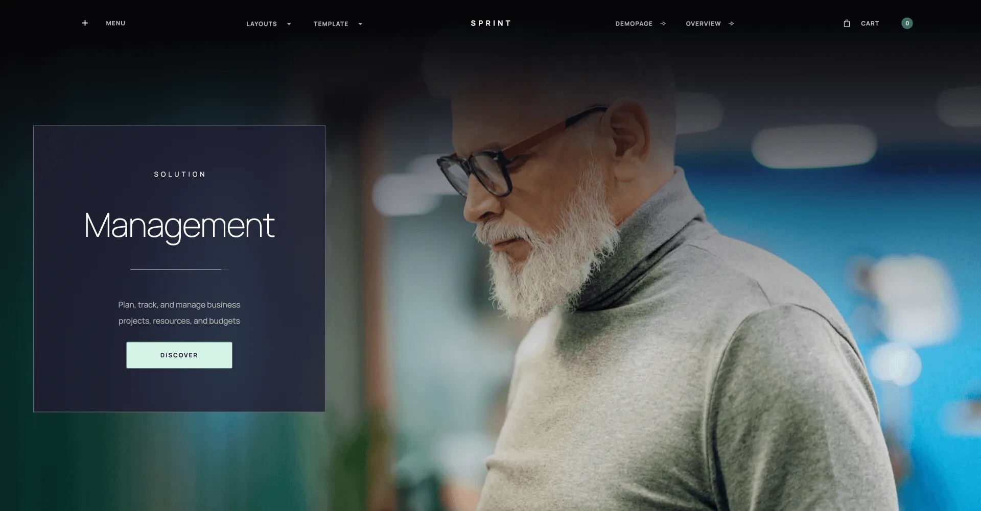 Sprint - UI Kit Webflow template screenshot