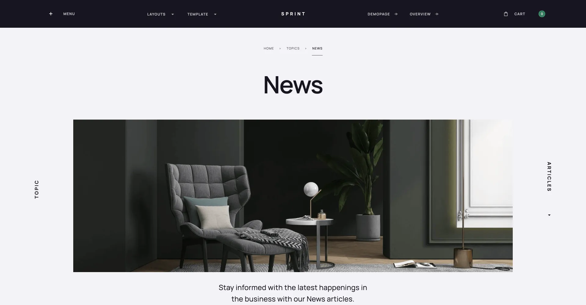 Sprint - UI Kit Webflow template screenshot