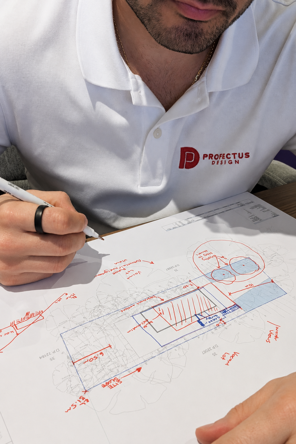 Reviewing council RFI documentation and building plans